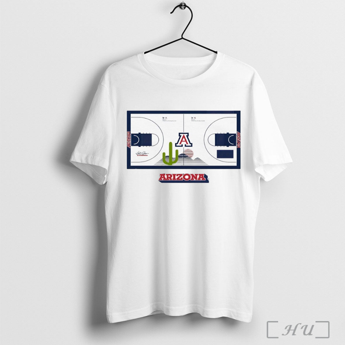 Officials Arizona Wildcats Basketball Cactus Court Vintage T Shirt