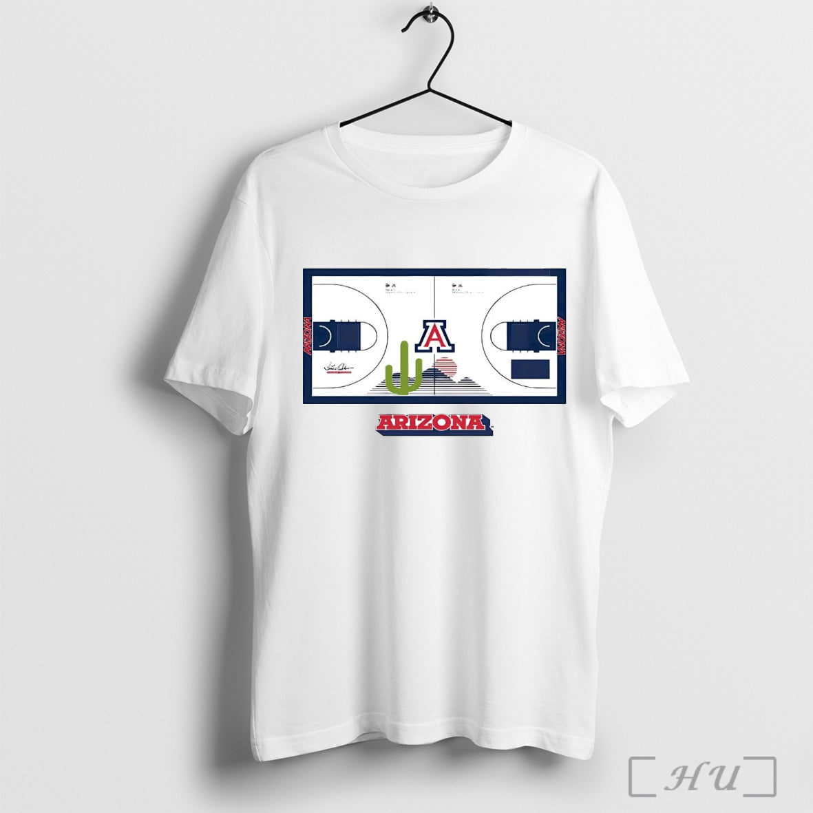 Officials Arizona Wildcats Vintage Cactus Court T Shirt