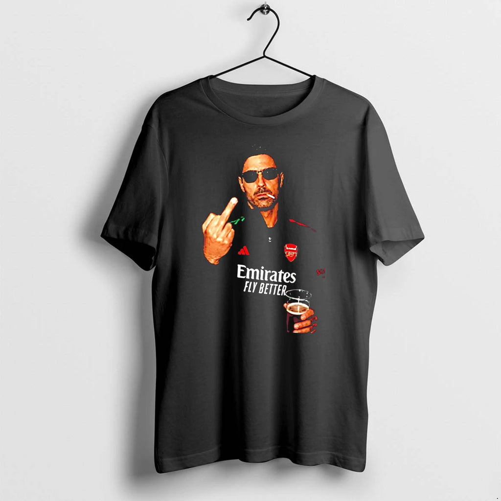 Officials Arsenal Mikel Arteta Middle Finger Tee T Shirt Sweater