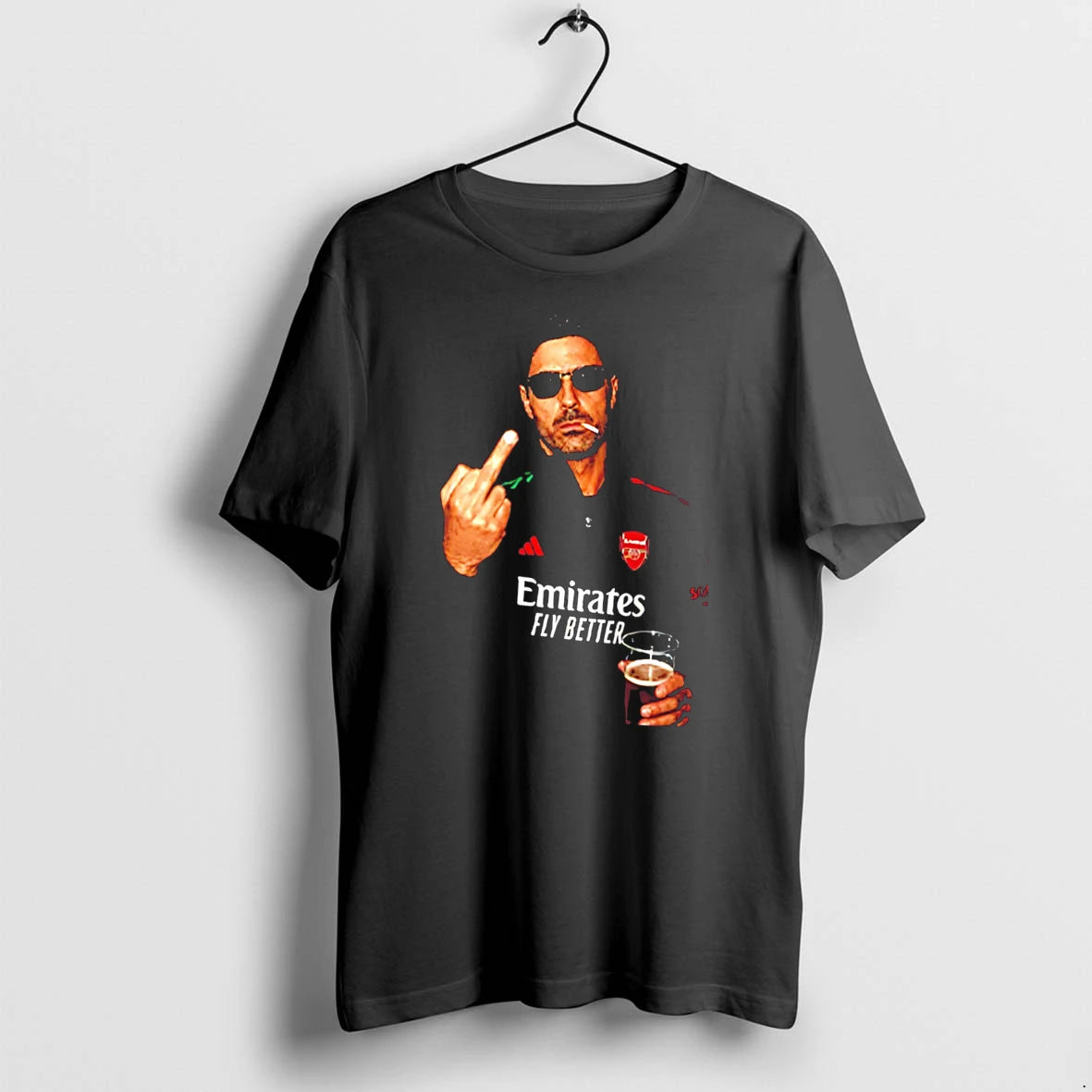 Officials Arsenal Mikel Arteta Middle Finger Tee T Shirt Sweater