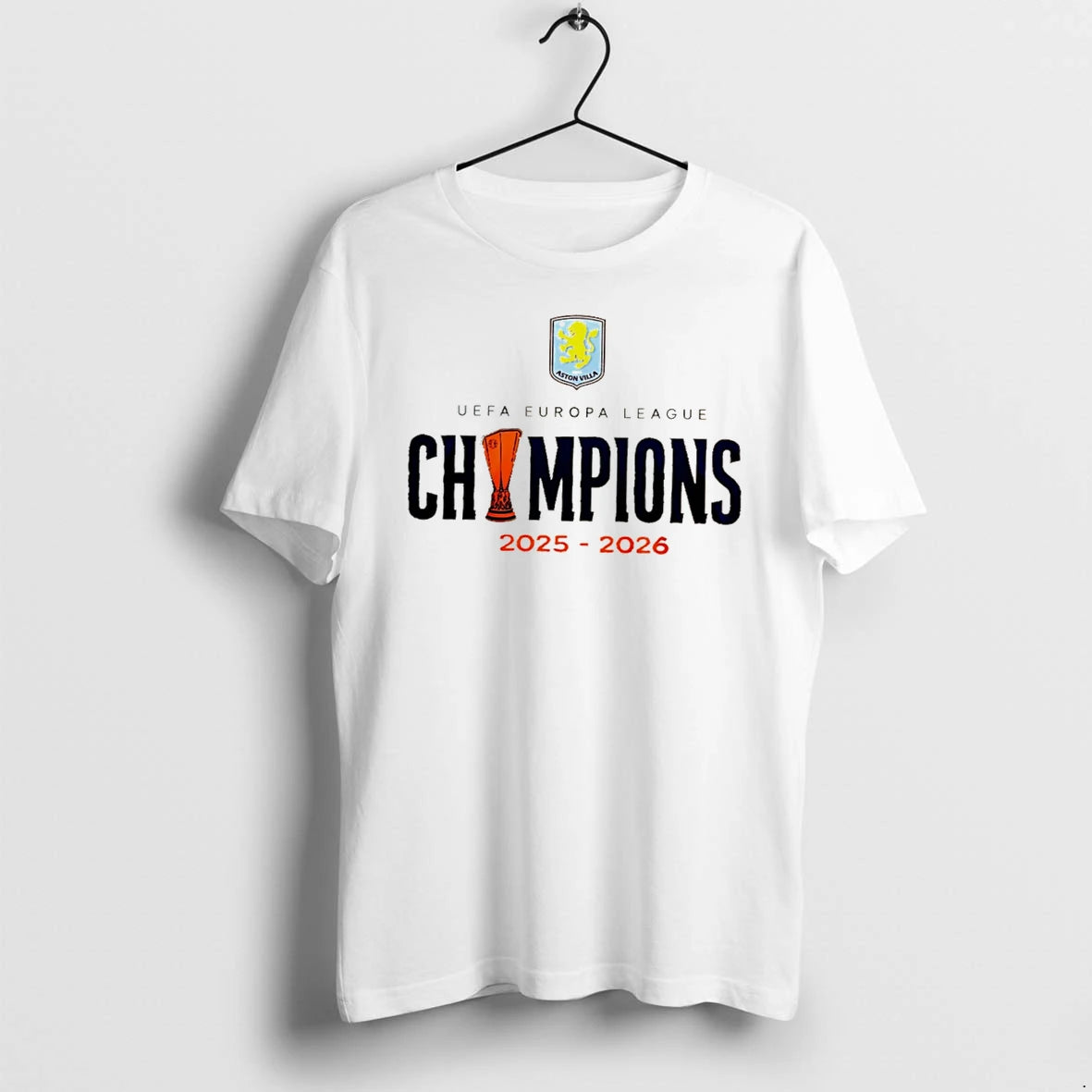 Officials Aston Villa Uefa Europa League Champions 2025 2026 Tee T Shirt Sweater