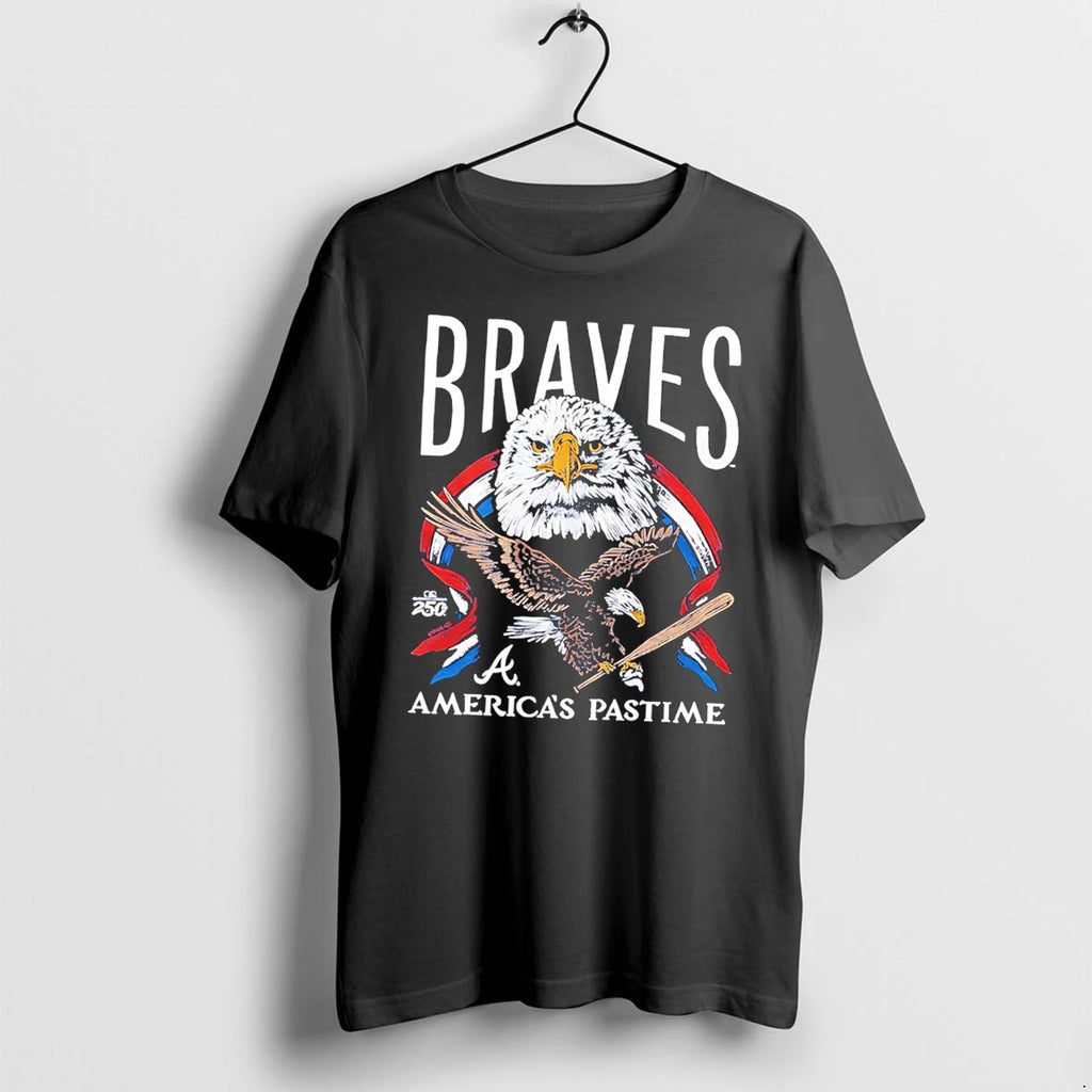 Officials Atlanta Braves Americas Pastime 250th Tri Blend Tee T Shirt Sweater