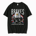 Officials Atlanta Braves Americas Pastime Tri Blend Black T Shirt Sweater