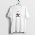Officials Atlanta Braves Logo Skull Bat Crossed Baseball White Mens Premium T Shirt