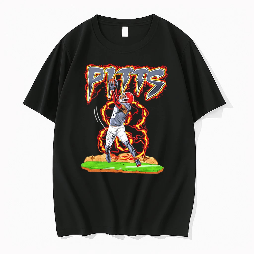 Officials Atlanta Falcons Kyle Pitts Hand Drawn Artwork Tee T Shirt Sweater