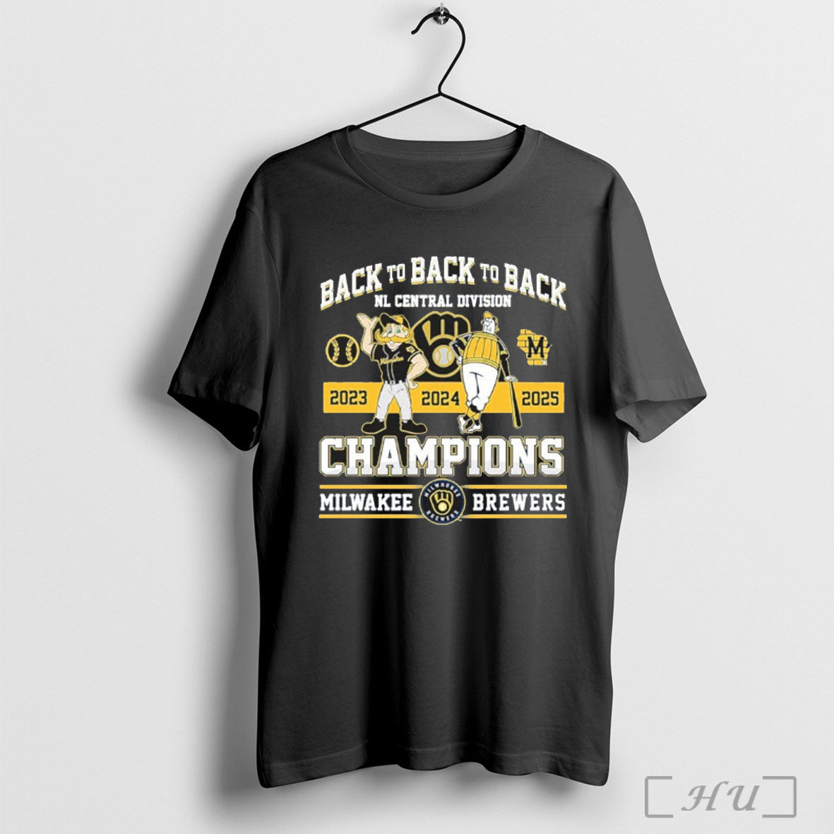 Officials Back To Back To Back Ln Central Division Mascot Champions Milwaukee Brewers