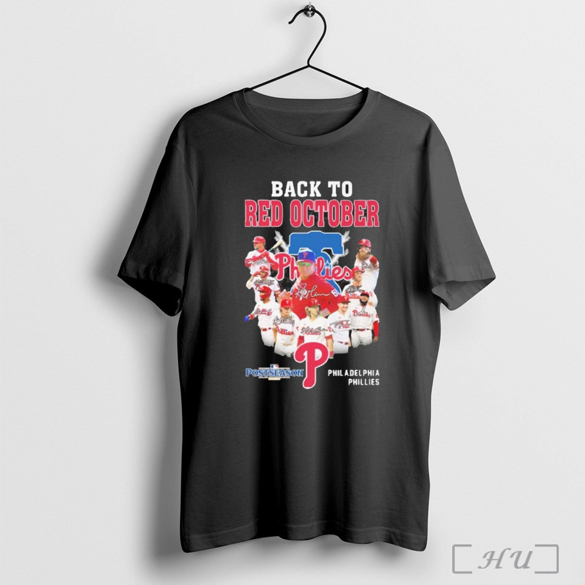 Officials Back To Red October Postseason Philadelphia Phillies Team Player T Shirt