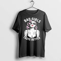 Officials Bad Girls Taste Better Tattooed Woman With Sunglasses Black T Shirt Sweater