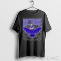 Officials Baltimore Ravens Skeleton Football Player Riding A Raven T Shirt