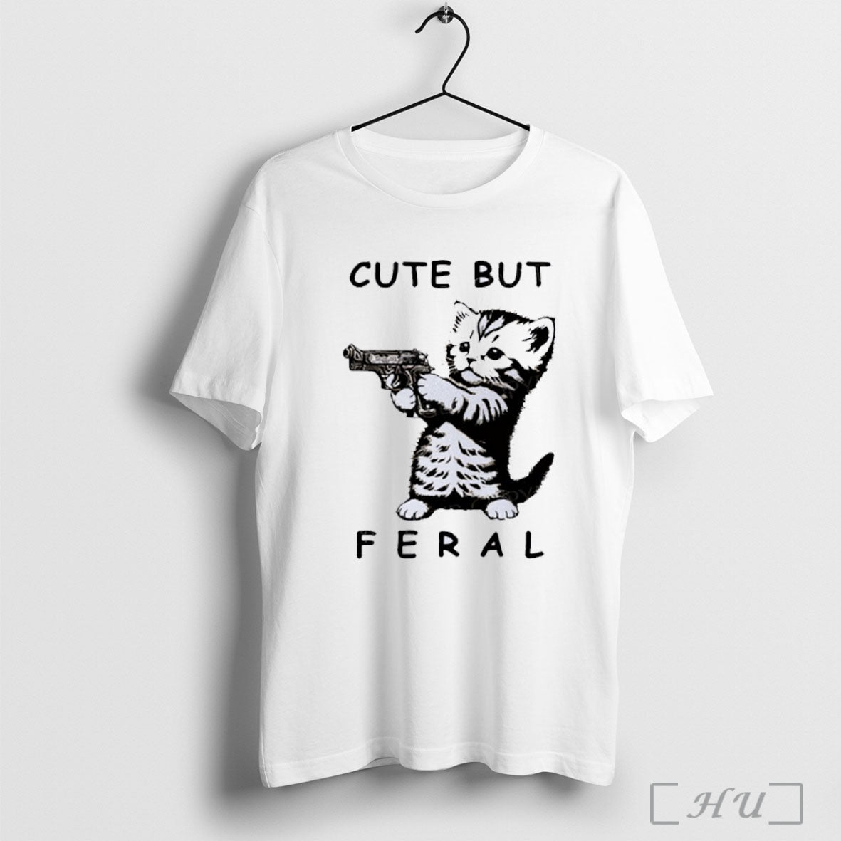 Officials Bang Bang Meow Meow Cute But Feral Funny Classic Mens T Shirt