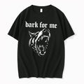 Officials Bark For Me Snarling Wolf Head Black T Shirt Sweater