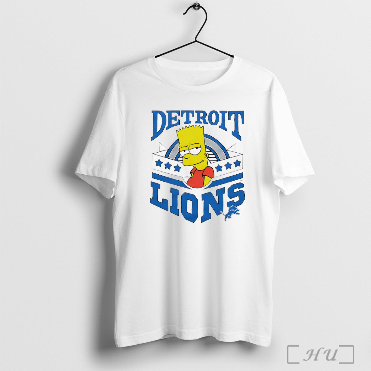 Officials Bart The Simpsons X Detroit Lions T Shirt