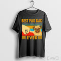 Officials Best Pug Dad Ever Vintage T Shirt