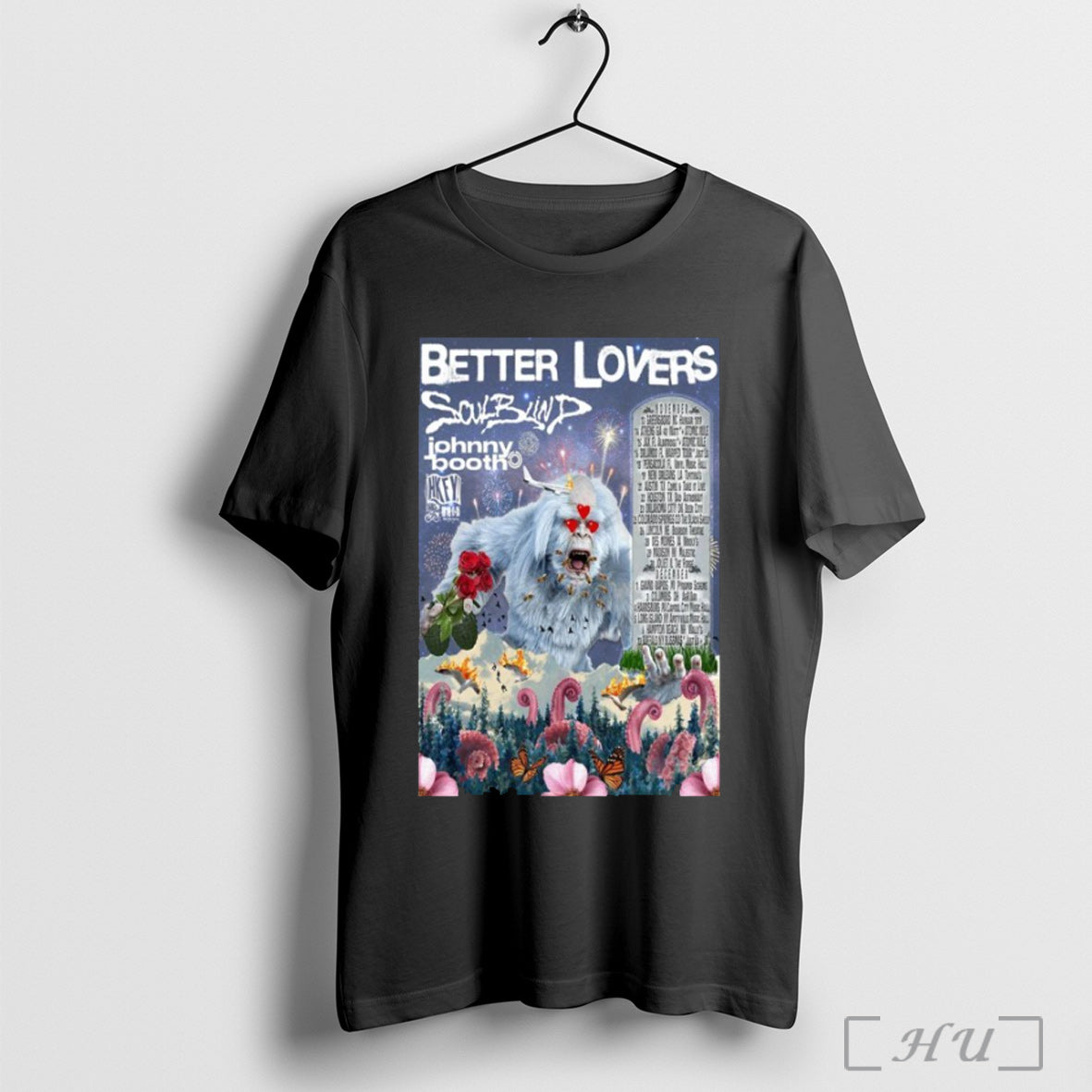Officials Better Lovers November December Tour 2025 Dates T Shirt