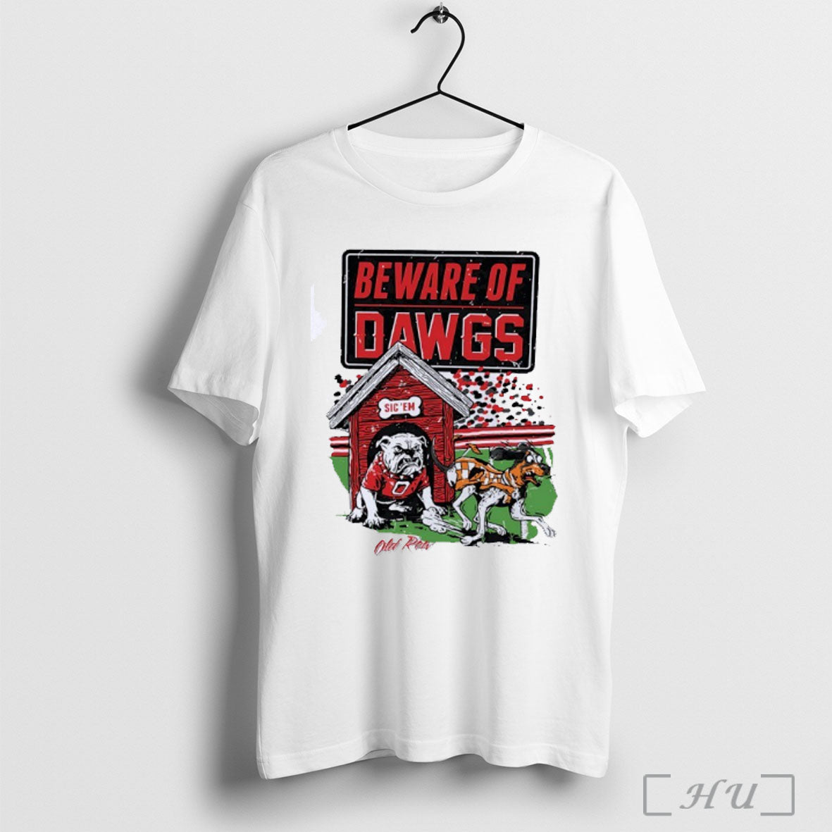 Officials Beware Of Dawgs Old Row Sic Em Bulldog T Shirt