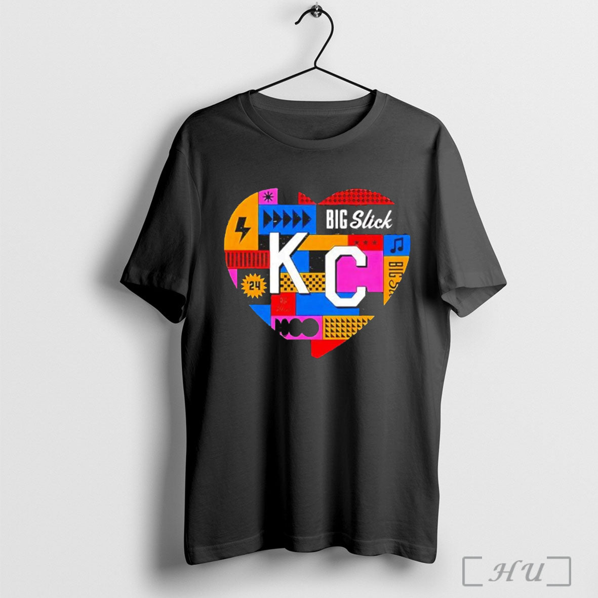 Officials Big Slick Kansas City Chiefs Heart T Shirt