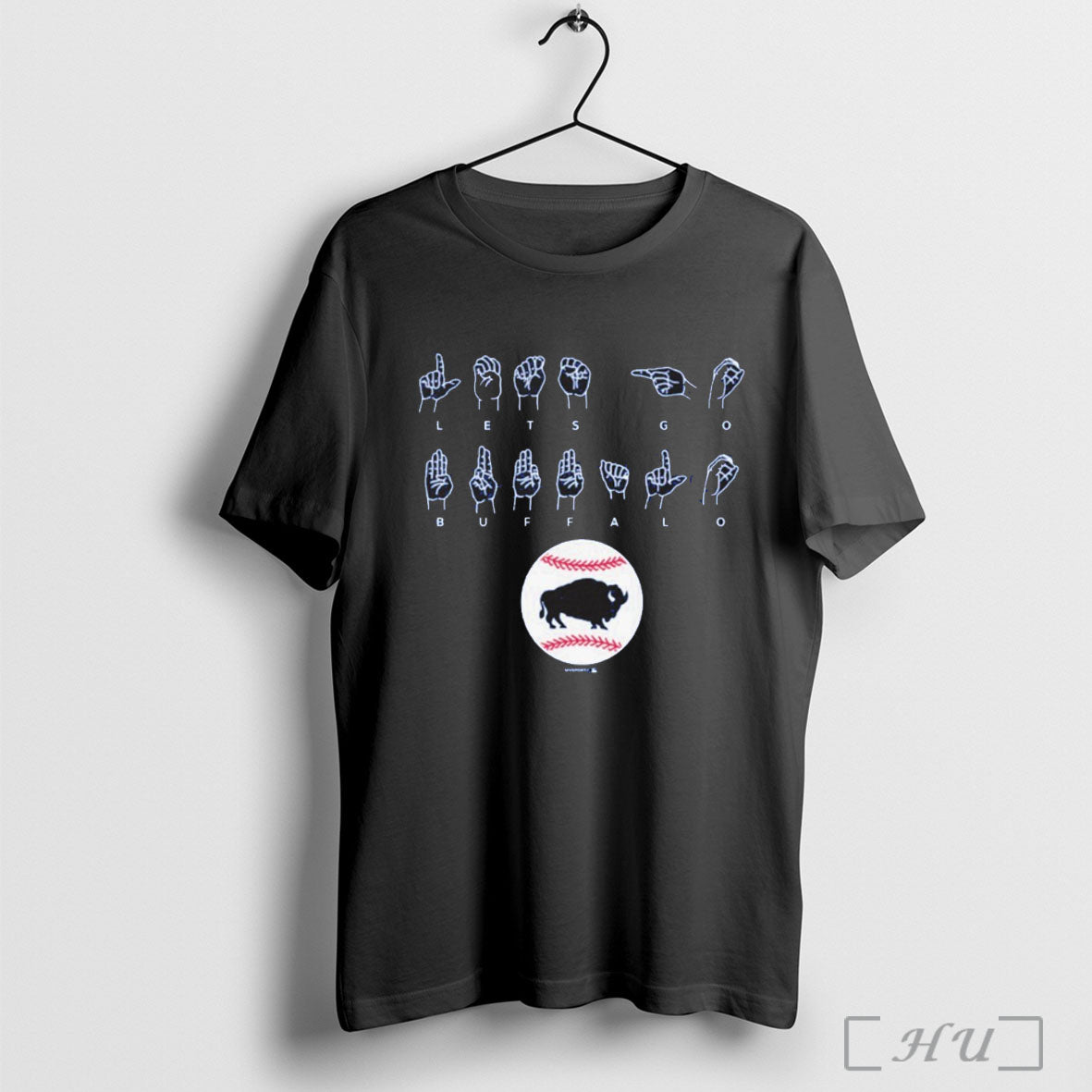 Officials Bisons Lets Go Buffalo Asl Language T Shirt