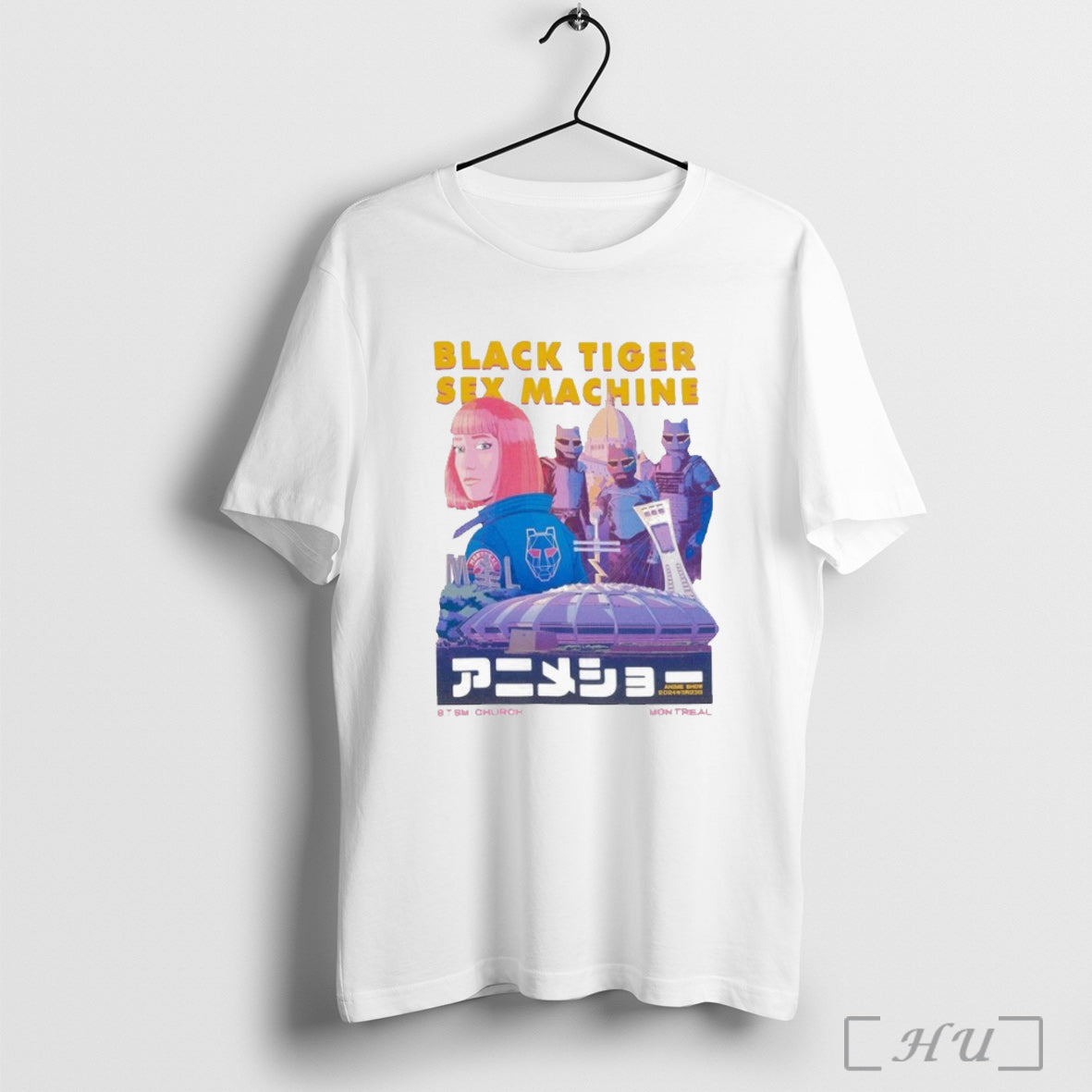 Officials Black Tiger Machine Church Montreal Anime Show 2024 T Shirt