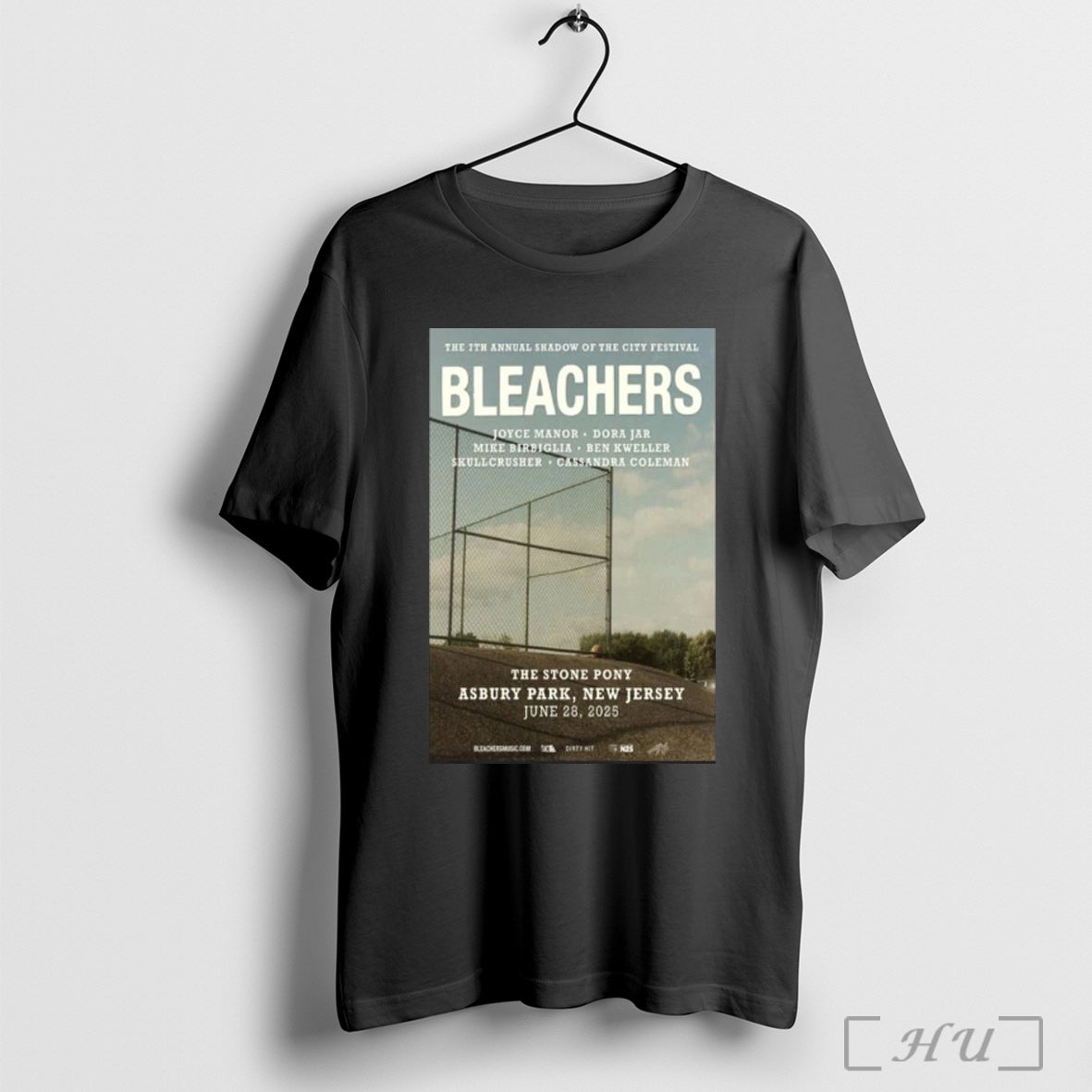Officials Bleachers Asbury Park Nj Tour June 28 2025 T Shirt