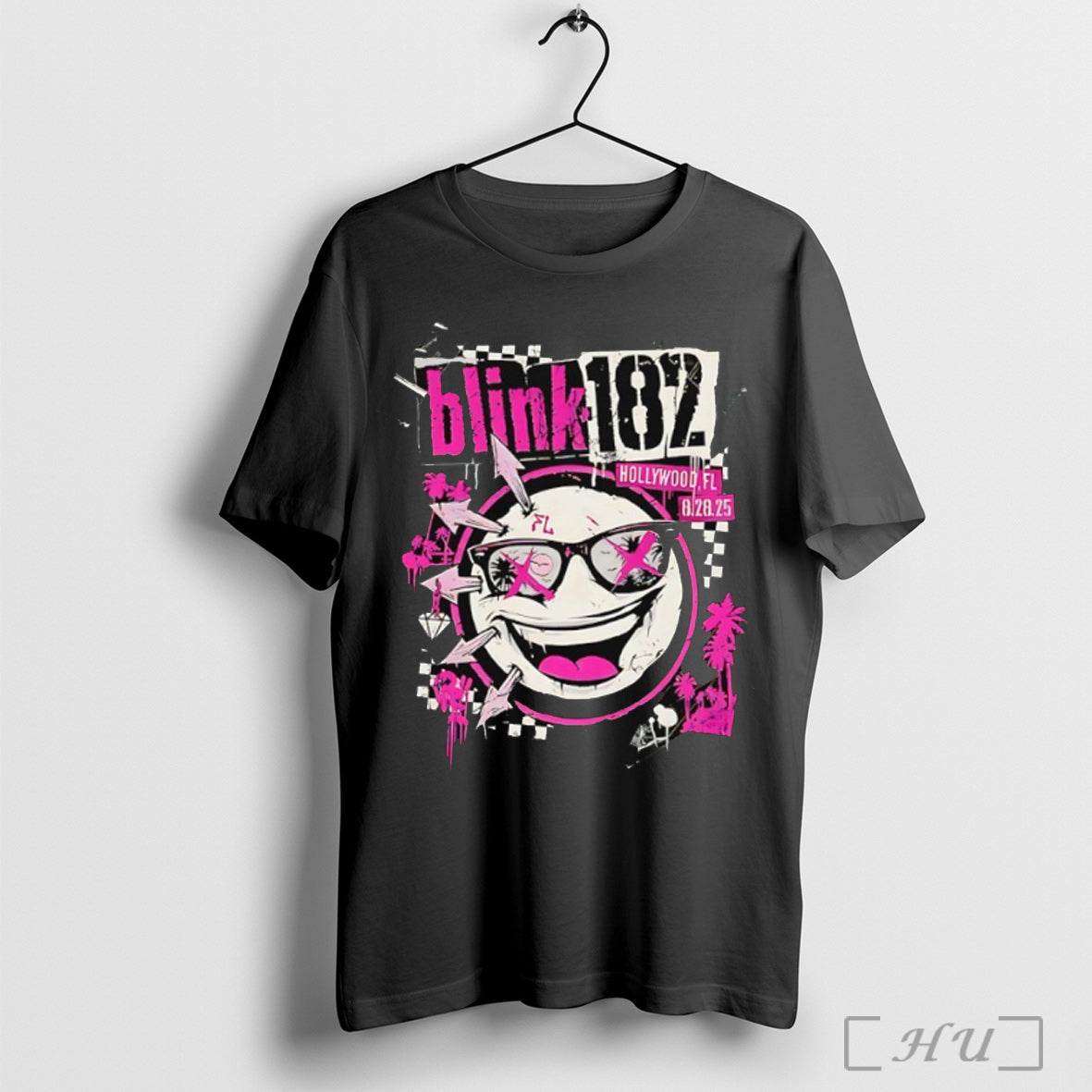 Officials Blink 182 Aug 28 2025 Hard Rock Live Hollywood T Shirt