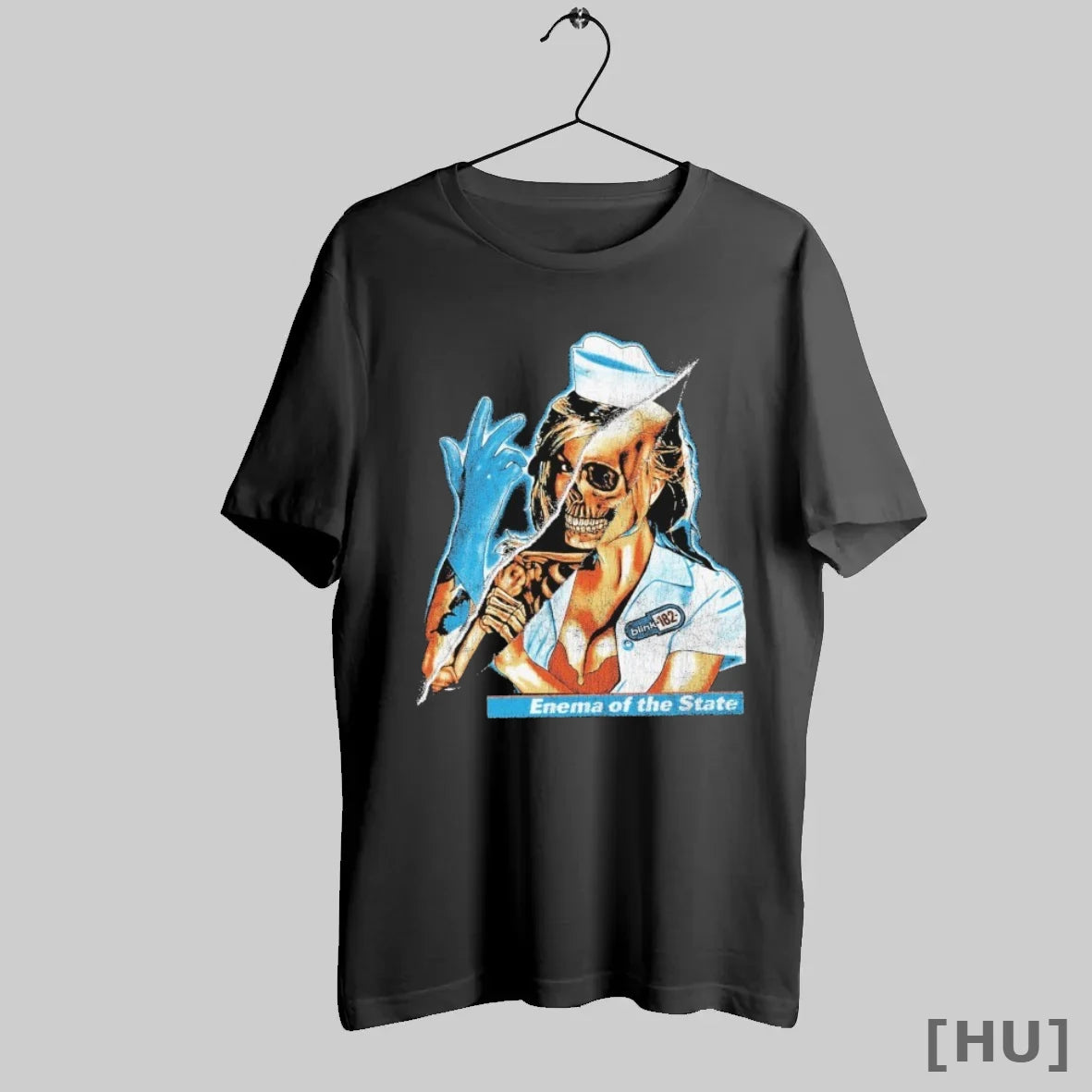 Officials Blink 182 Enema Of The State Skeleton Nurse T Shirt