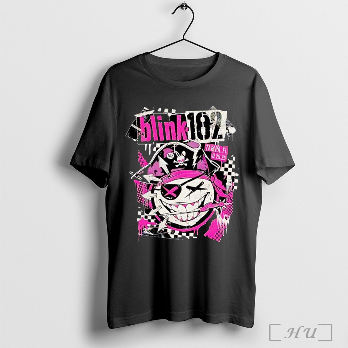 Officials Blink 182 Tampa Florida 2025 Missionary Impossible Tour Venue Exclusive T Shirt