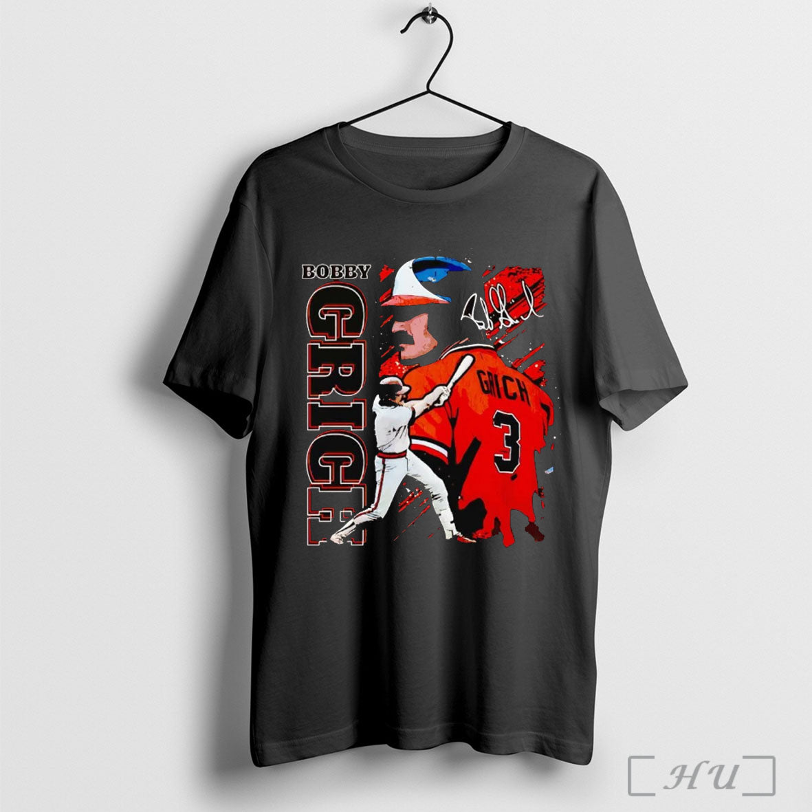 Officials Bobby Grich Baltimore Swing Signature T Shirt