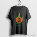 Officials Boston Celtics Flaming Pumpkin Halloween 2025 T Shirt