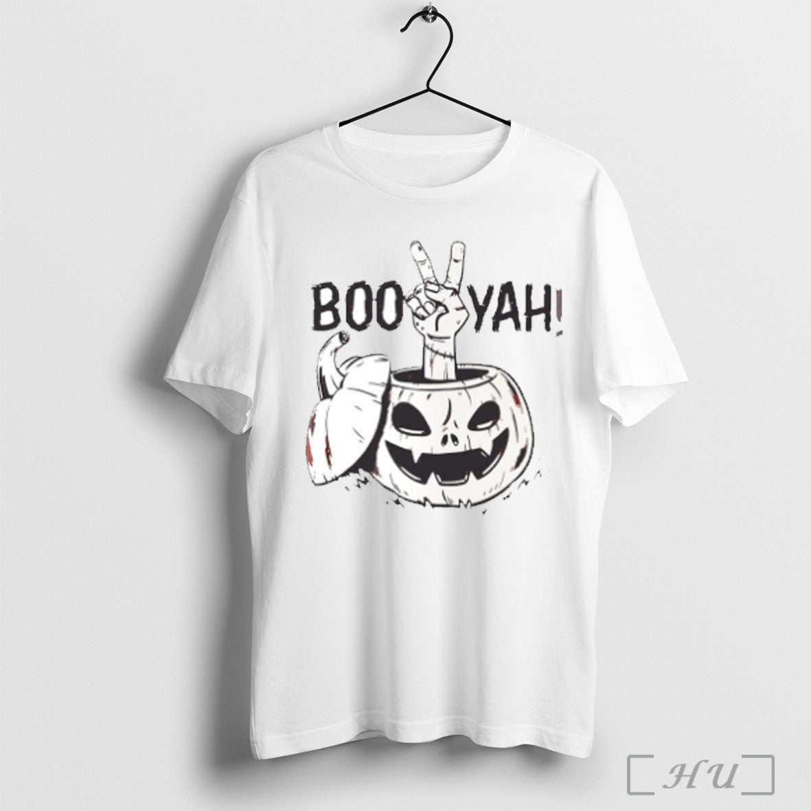 Officials Boys Halloween Boo Yah Pumpkin White S T Shirt