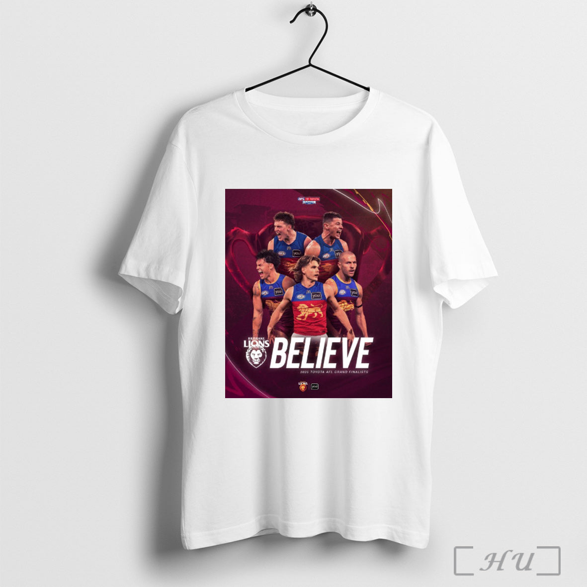Officials Brisbane Lions Believe 2025 Toyota Afl Grand Finalists T Shirt