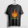 Officials Brooklyn Nets Flaming Pumpkin Halloween 2025 T Shirt