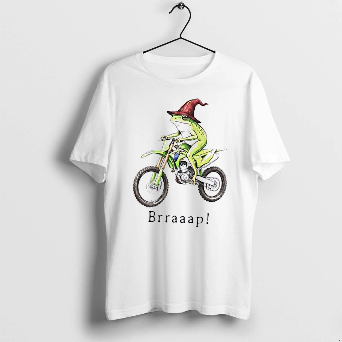 Officials Brraaap Kx 450 Wizard Frog Riding Green Motocross Bike Cartoon White Womens