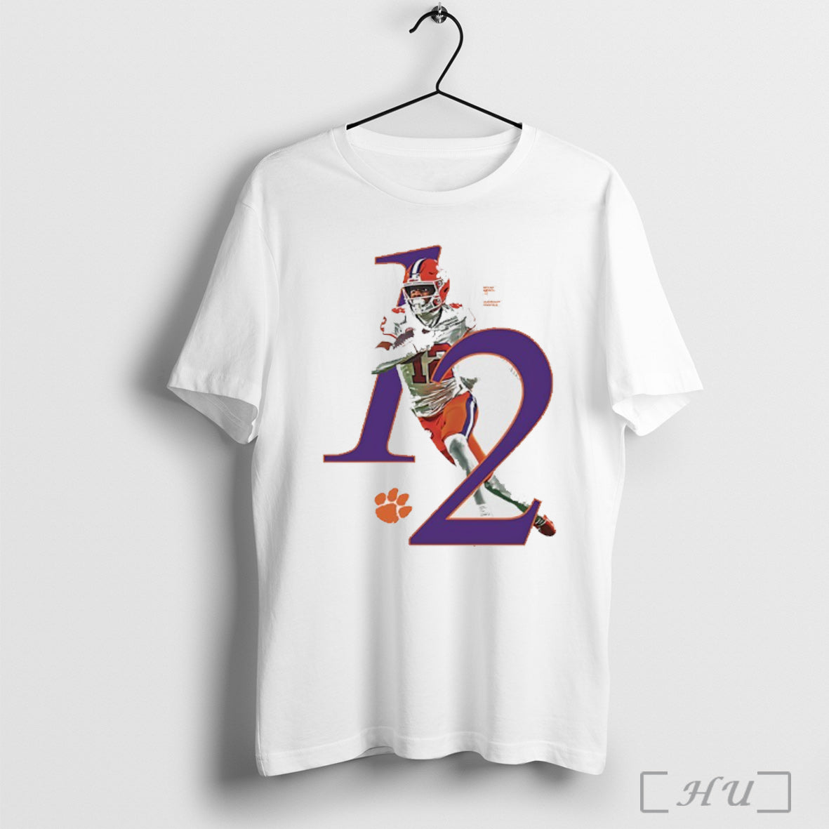 Officials Bryant Wesco 12 Clemson Tigers 2025 Ncaa Player T Shirt