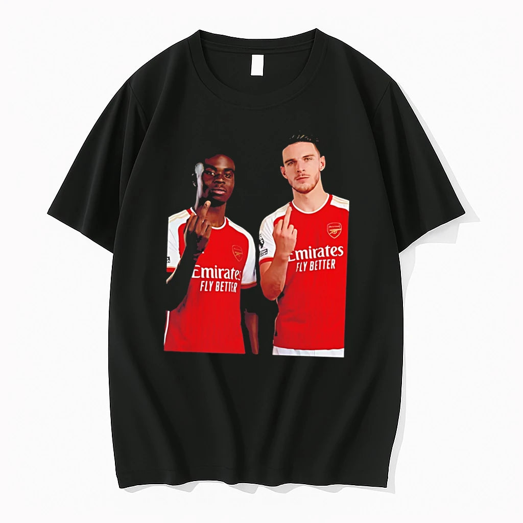 Officials Bukayo Saka Declan Rice Arsenal 2026 Premier League Champions Tee T Shirt Sweater