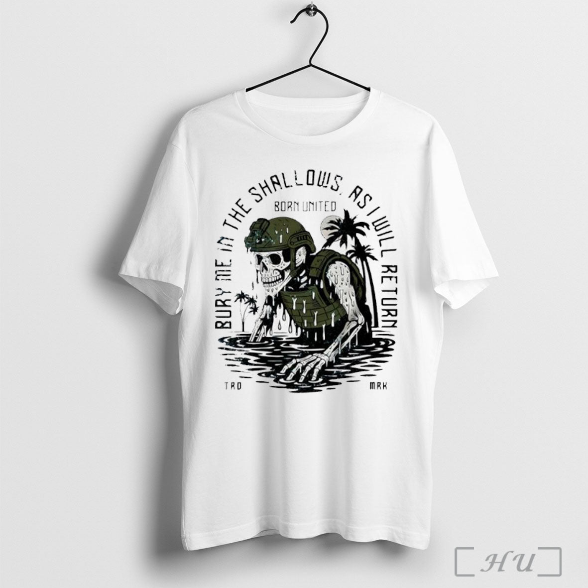 Officials Buy Me In The Shallows As I Will Return Skeleton Soldier T Shirt