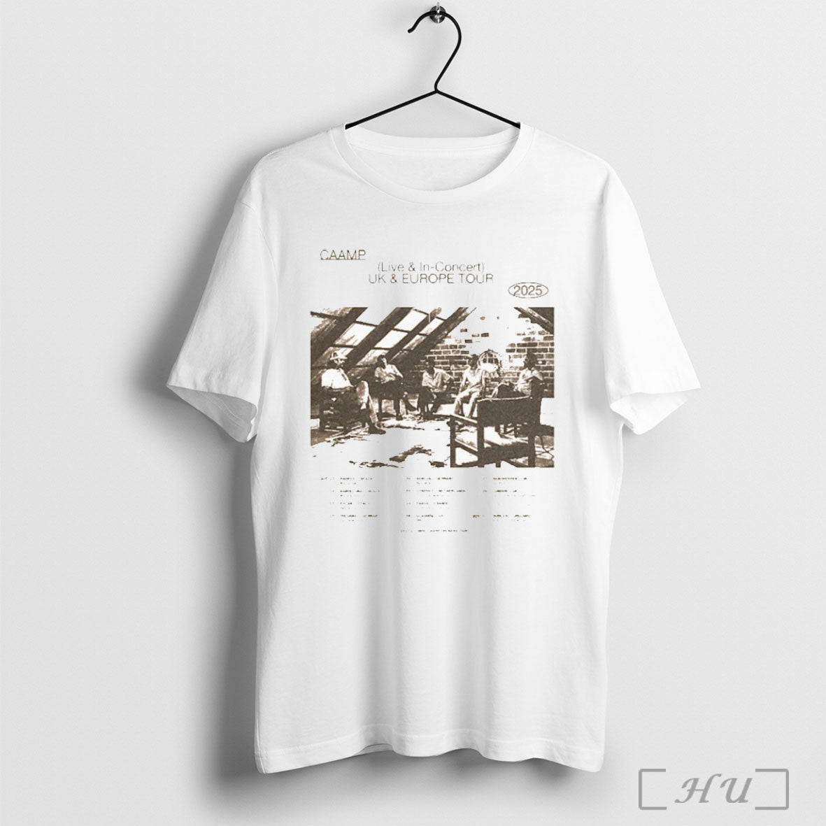 Officials Caamp Uk Europe Tour 2025 Dates Oct 13 Madrid Spain T Shirt