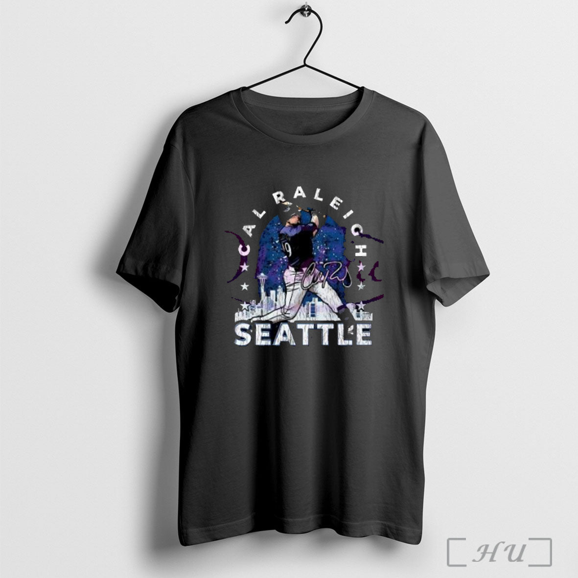 Officials Cal Raleigh Seattle Gritty Signature T Shirt