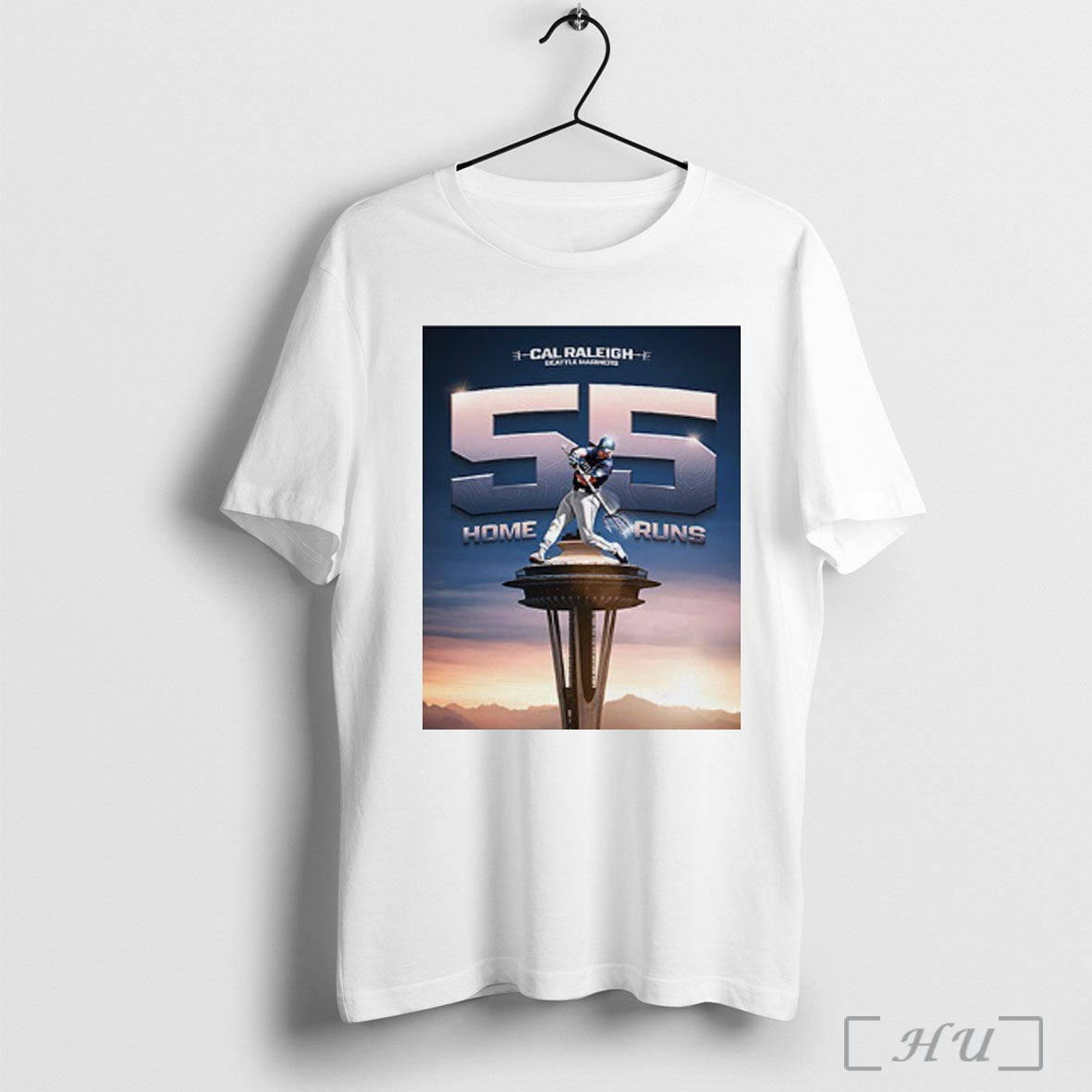 Officials Cal Raleigh Seattle Mariners 55 Home Runs T Shirt