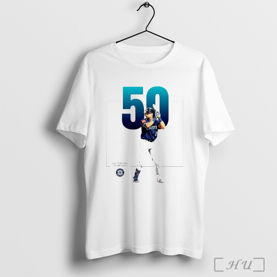 Officials Cal Raleigh Seattle Mariners Baseball 50 Circuits Superstar Pose T Shirt