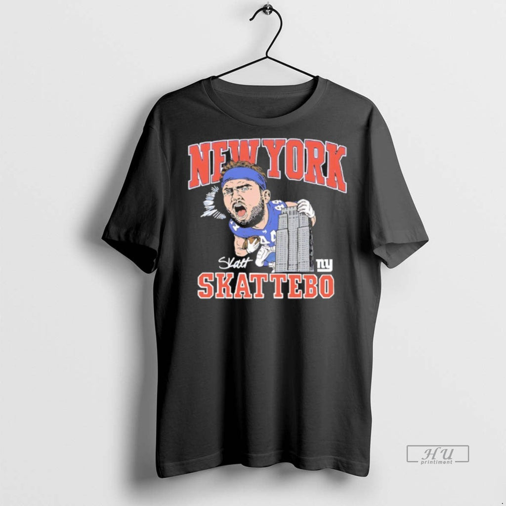 Officials Cam Skattebo Scream New York Giants Caricature Tee Shirt Sweater