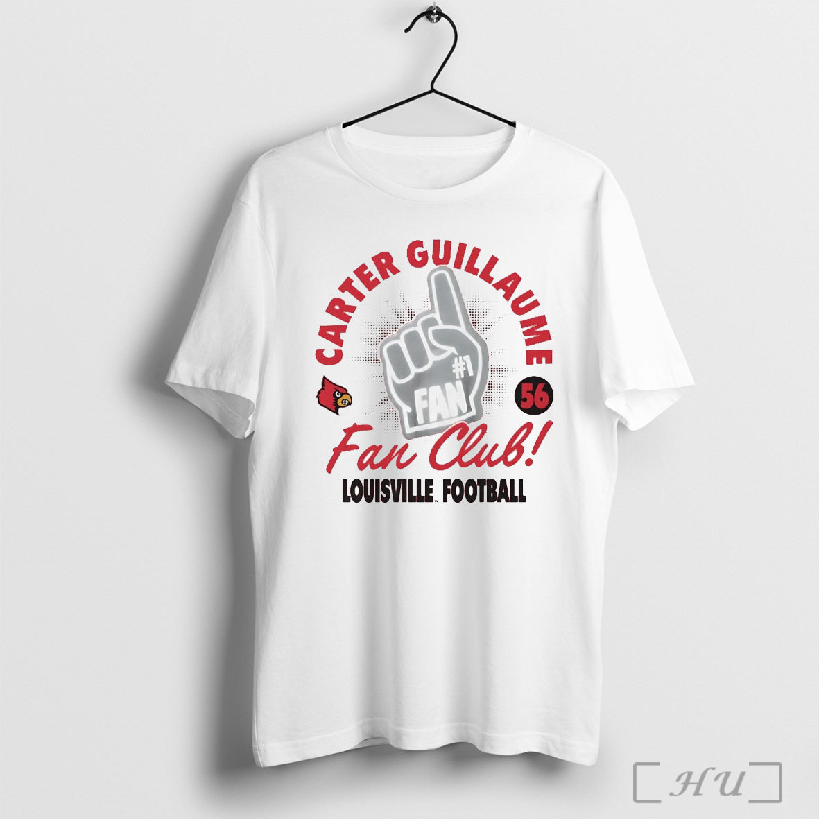 Officials Carter Guillaume Fan Club Louisville Football T Shirt