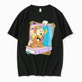 Officials Cartoon Cogsworth Clock Chip Teacup Blue Armoire Books Frame Mens T Shirt Sweater