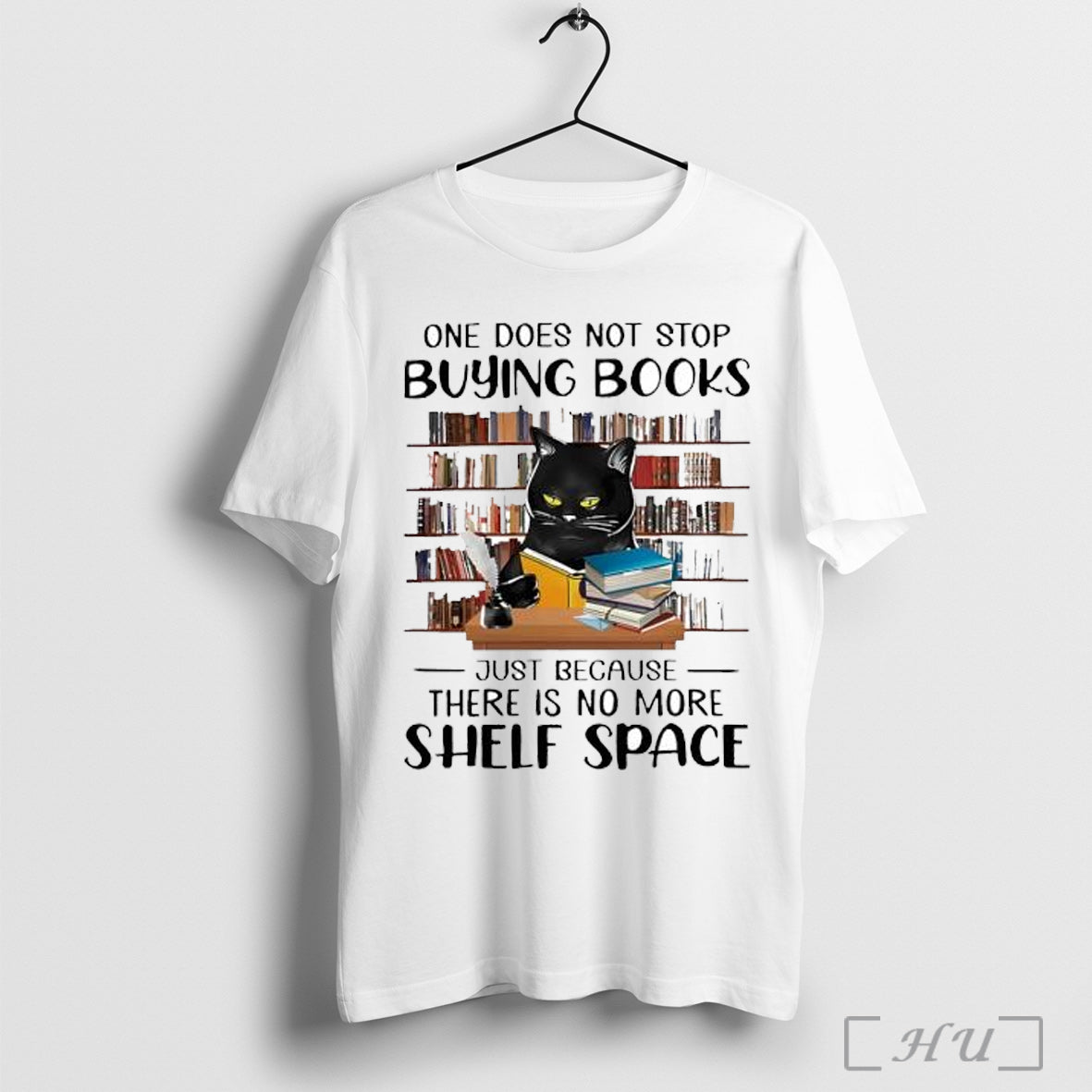 Officials Cat One Does Not Stop Buying Books T Shirt