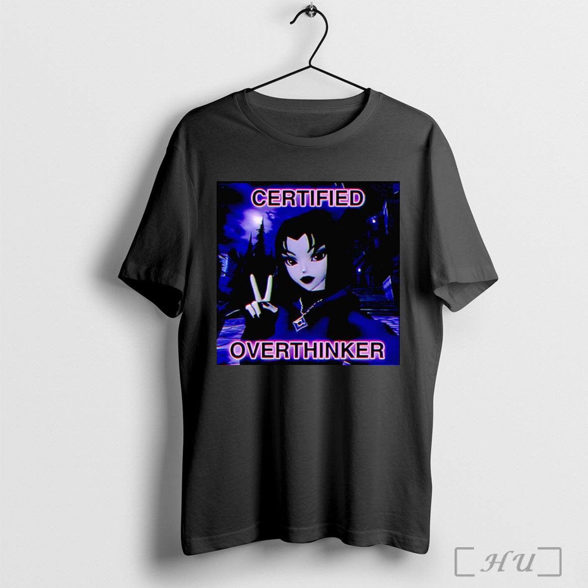 Officials Certified Overthinker Low Poly Goth Girl Shirt Hoodie Sweater Longsleeve And V Neck