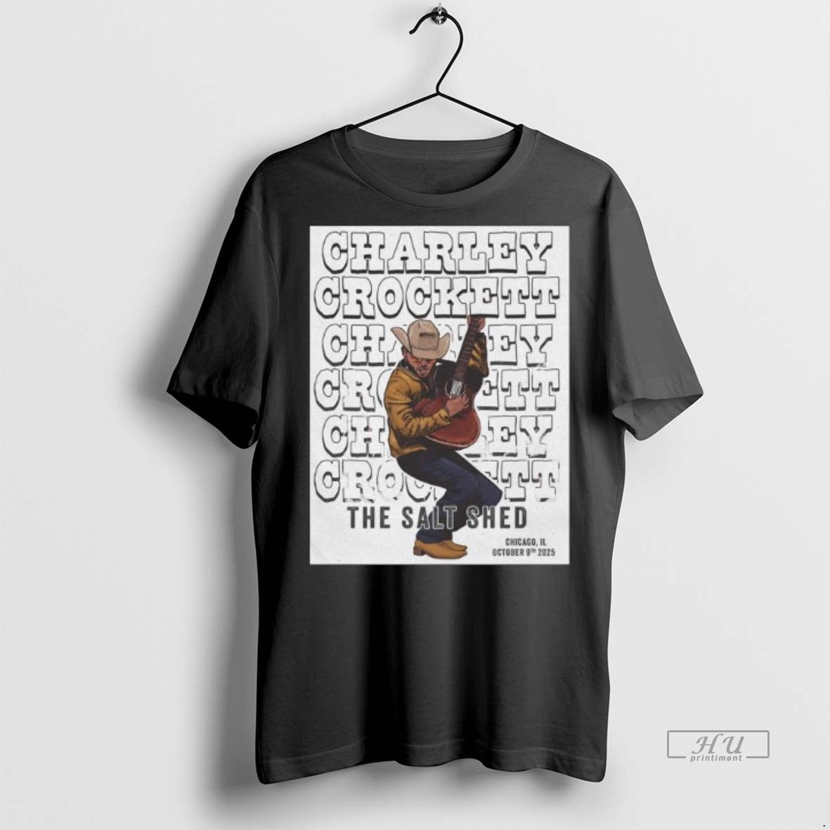 Officials Charley Crockett October 9 2025 Chicago Il Long Sleve Tee Shirt Sweater