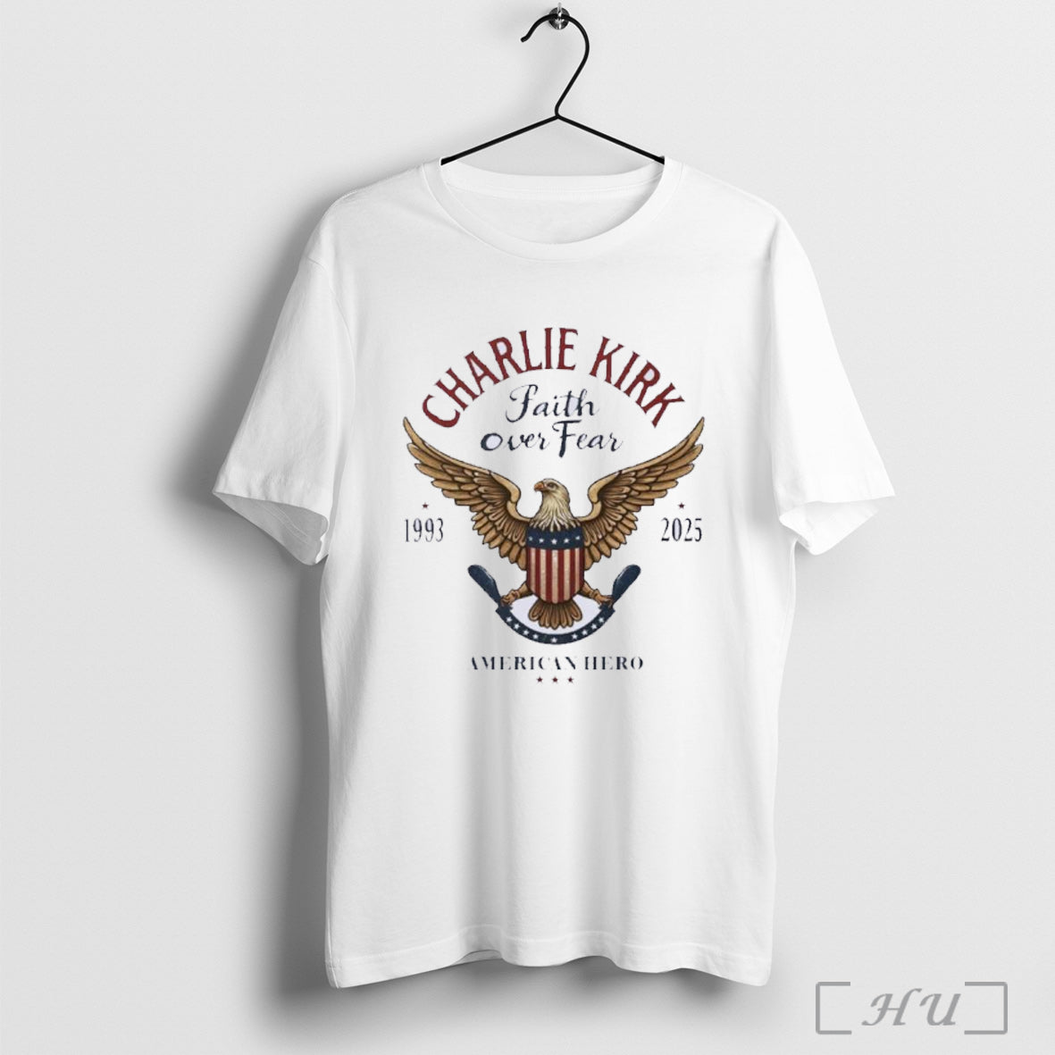 Officials Charlie Kirk 1993 2025 American Hero Faith Over Fear T Shirt