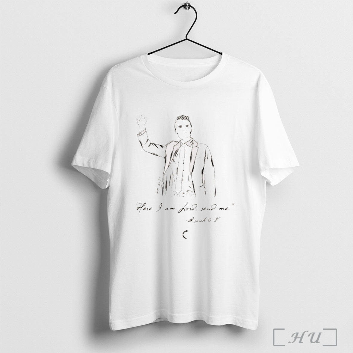 Officials Charlie Kirk Here I Am Lord Send Me Painting T Shirt