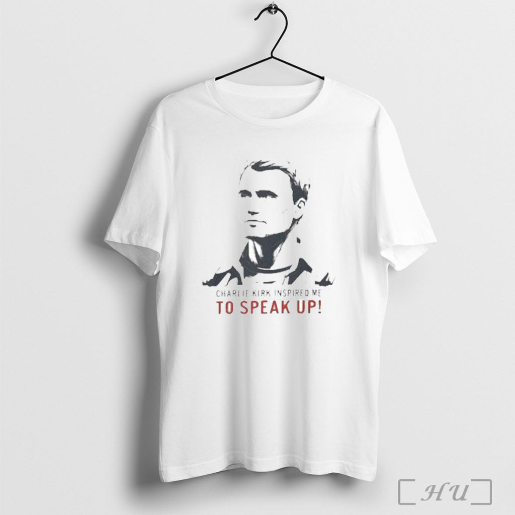 Officials Charlie Kirk Inspired Me To Speak Up T Shirt