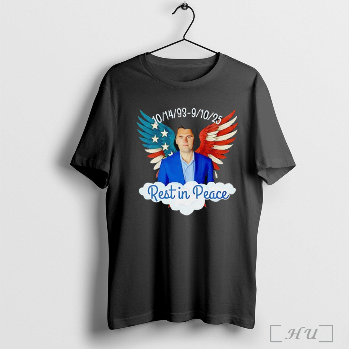 Officials Charlie Kirk Rest In Peace 1993 2025 Usa Flag Wings For Him