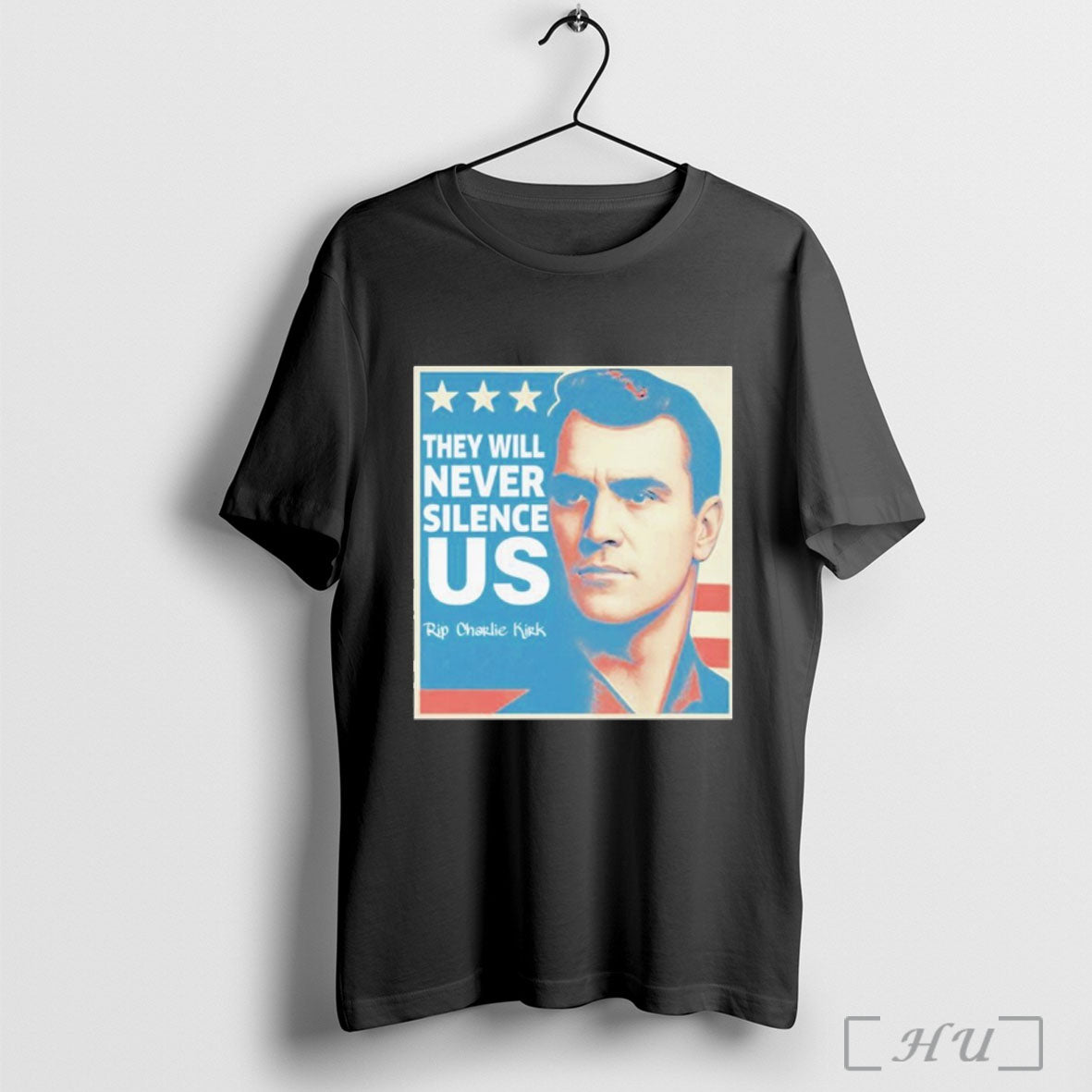 Officials Charlie Kirk They Will Never Silence Us T Shirt